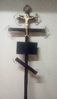 Крест метал. малый №6 с распятием